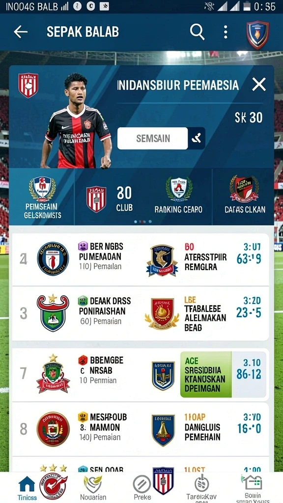 marina77 - Tampilan menu utama yang intuitif dan menarik.