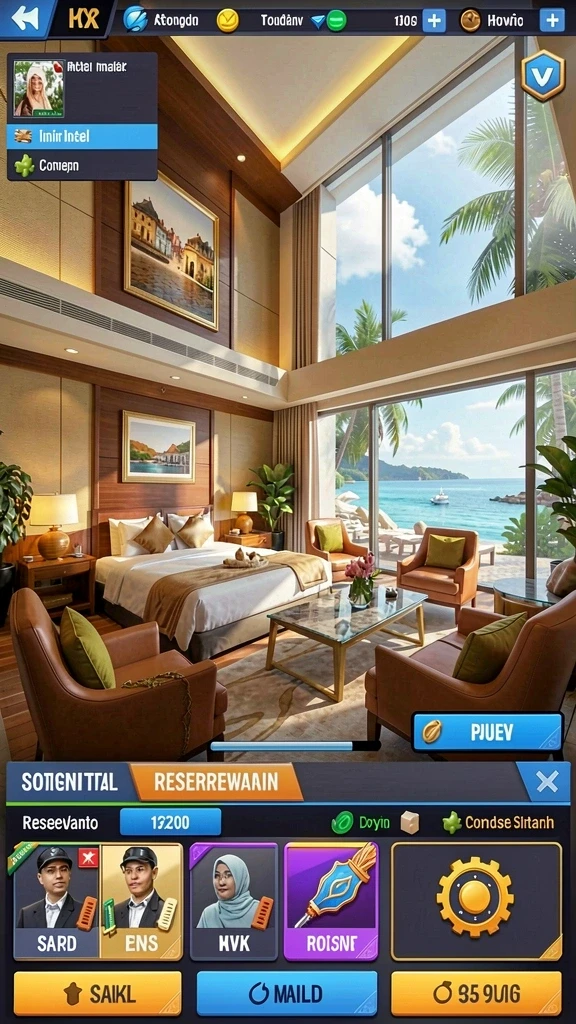 marina77 - Level penuh tantangan dengan grafis memukau.