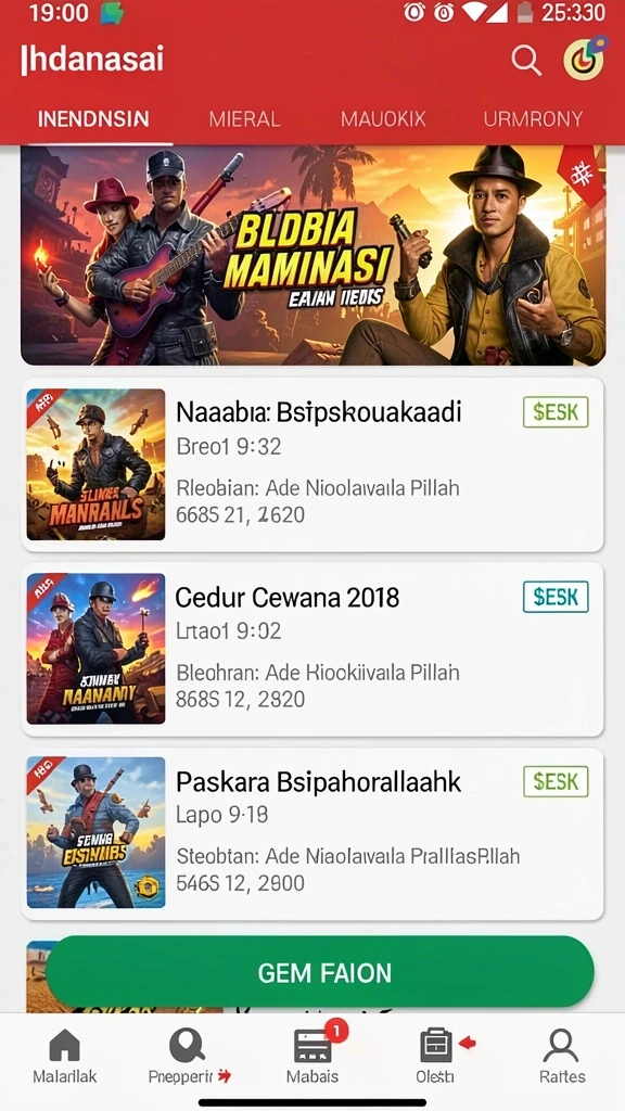 nanas777 - Tampilan antarmuka yang menarik dan user-friendly.